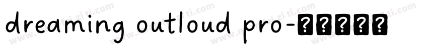 dreaming outloud pro字体转换